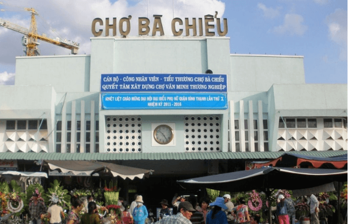 Toàn cảnh chợ Bà Chiểu tại khu vực Bình Thạnh, TPHCM